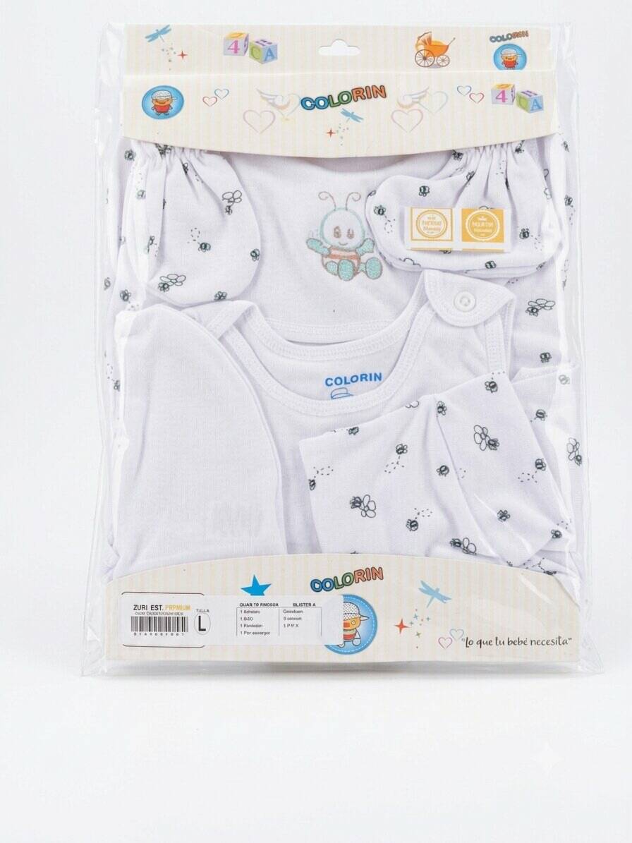 Ajuar · Zuri premium 7 piezas estampado